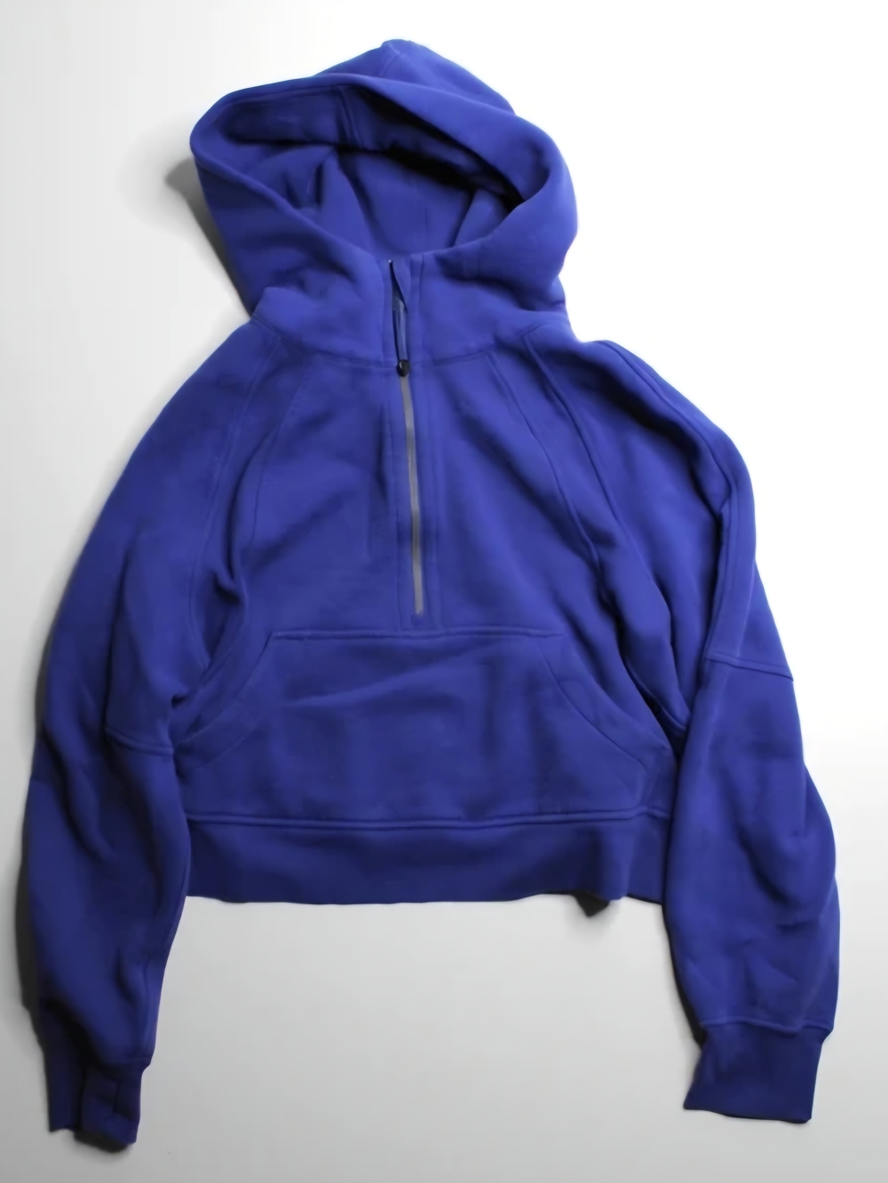 lululemon athletica Cobalt Blue Half-Zip Hooded Sweater